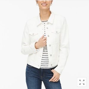 White J Crew Jean Jacket